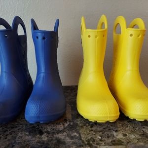 CROCS rain boots/shoes boys C13